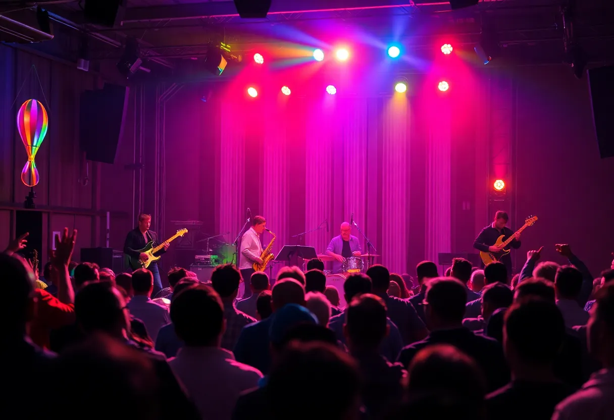 Musicians performing at a concert in Cleveland