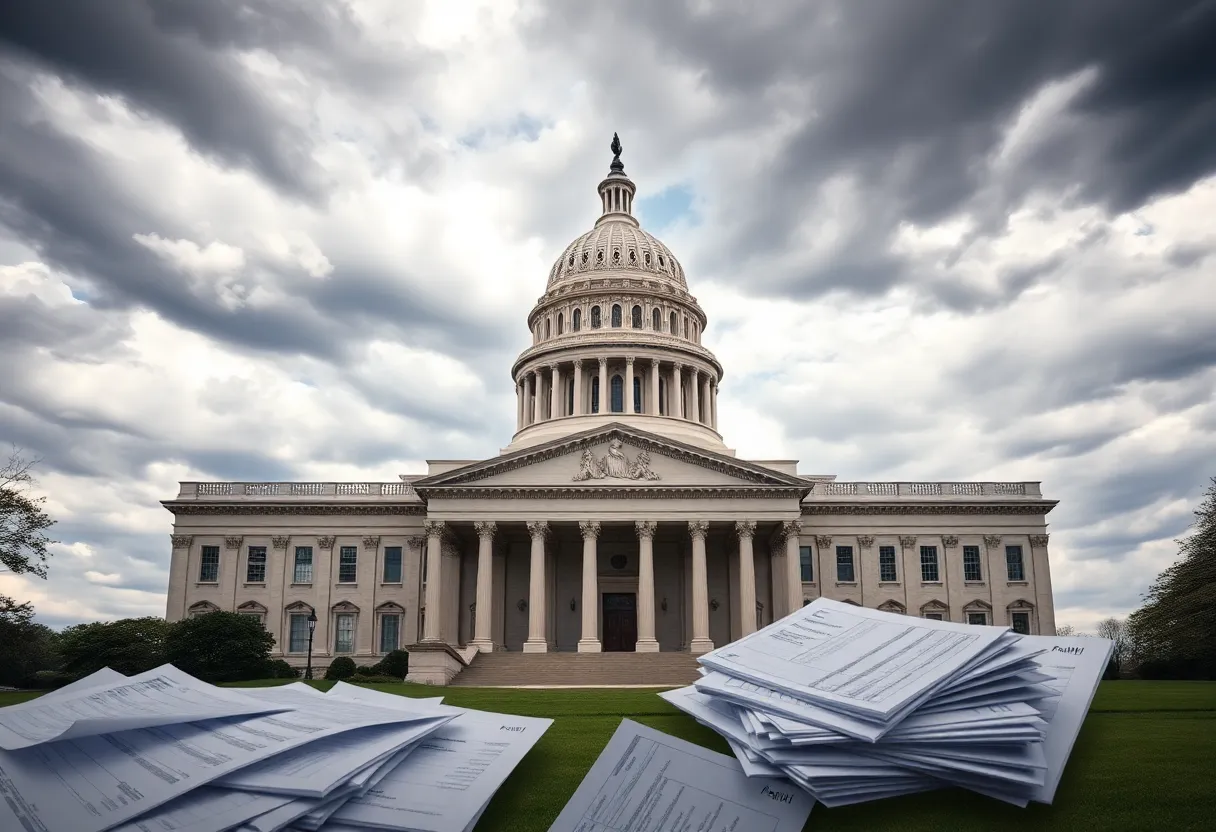 Image depicting the uncertainty of layoffs in the federal workforce.