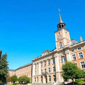 Harris Hall at the University of Michigan