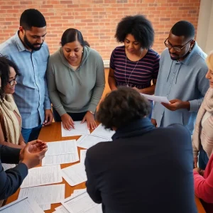 Residents of Detroit and Baltimore engaging in discussion for the Beacon Project