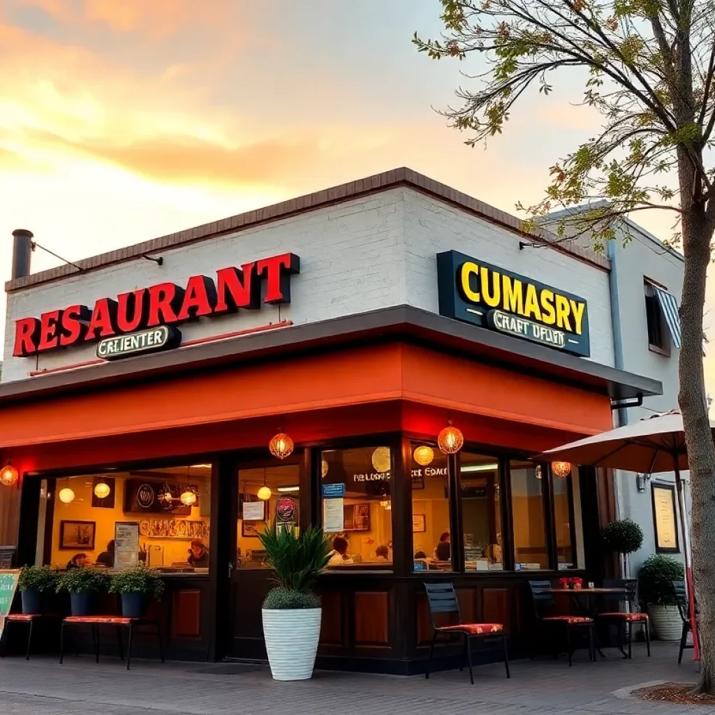 Exterior of Bobcat Bonnie's Corktown restaurant with outdoor seating