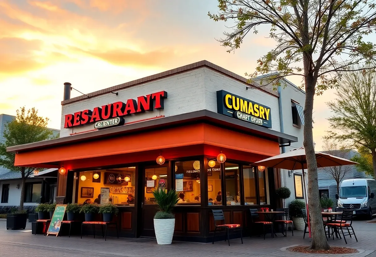 Exterior of Bobcat Bonnie's Corktown restaurant with outdoor seating