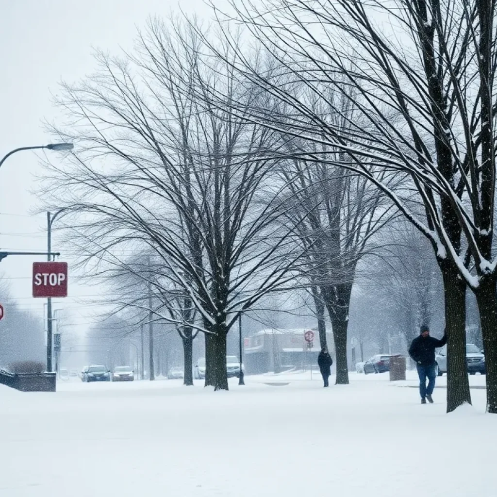 Chilly weather in Metro Detroit with snow flurries