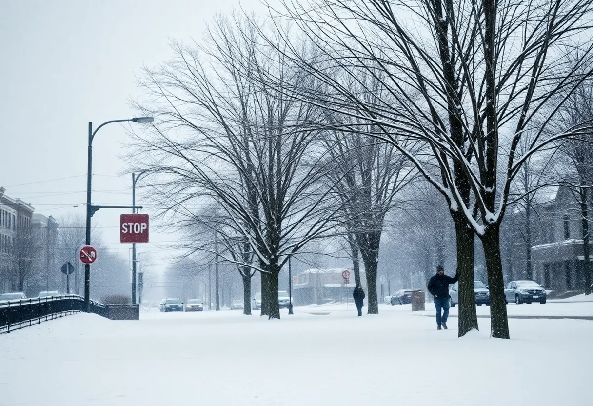 Chilly weather in Metro Detroit with snow flurries