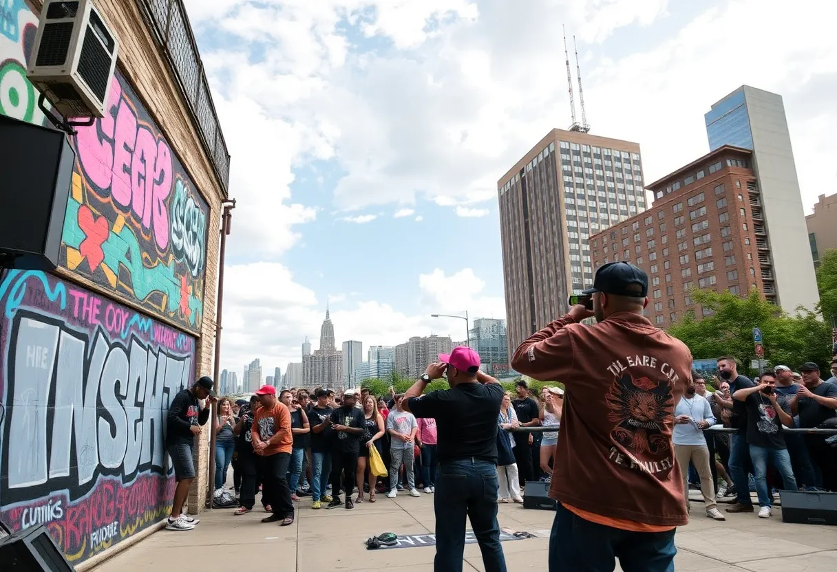 Detroit Diamond performing on stage with vibrant crowd