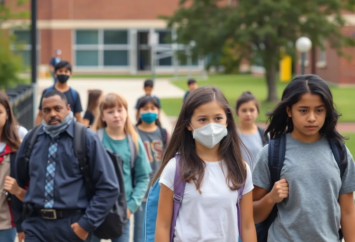 Western International High School safety response scene