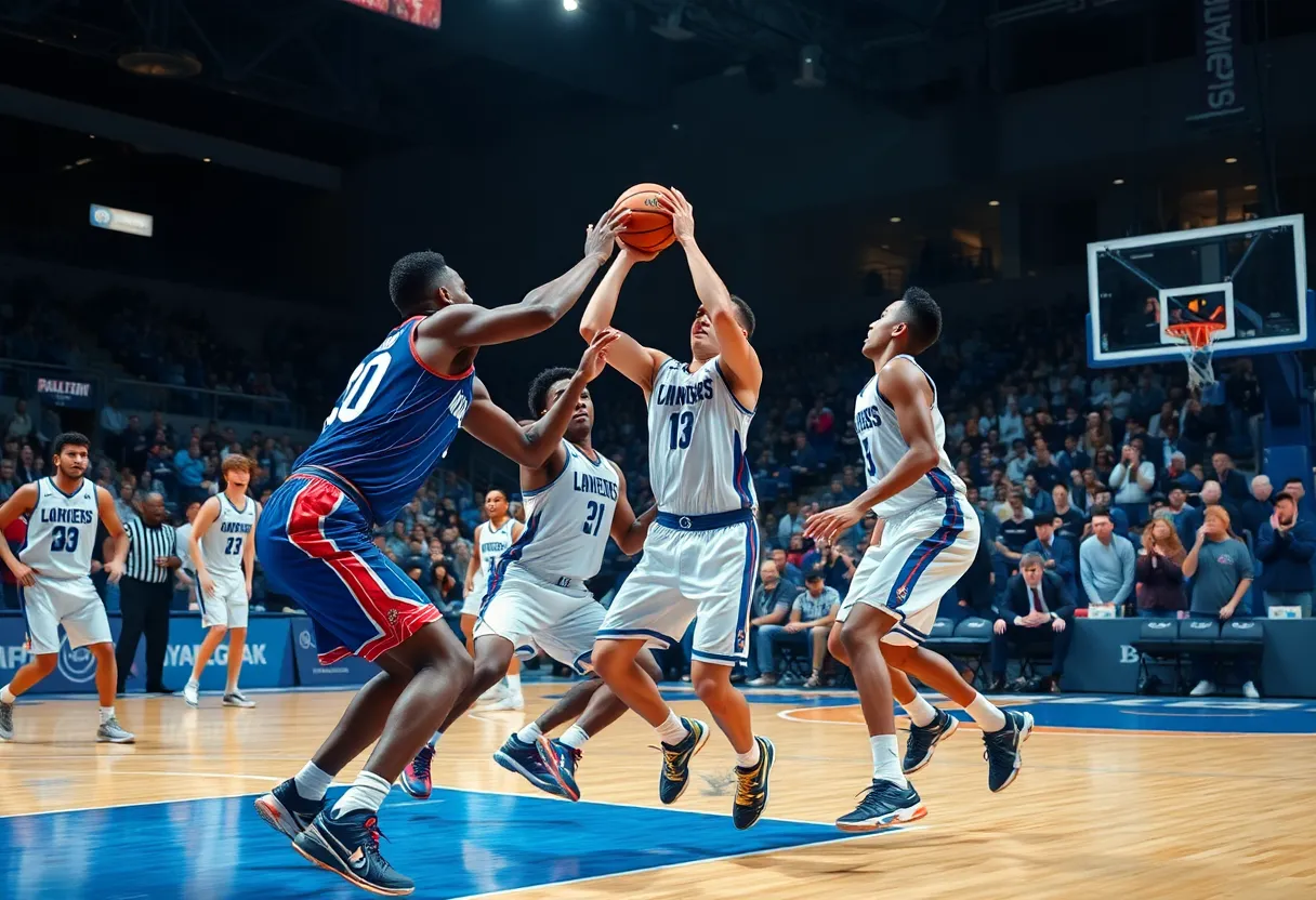 Detroit Pistons basketball team in action against Brooklyn Nets