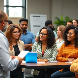 Participants engaging in the Detroit Small Business Workshop.