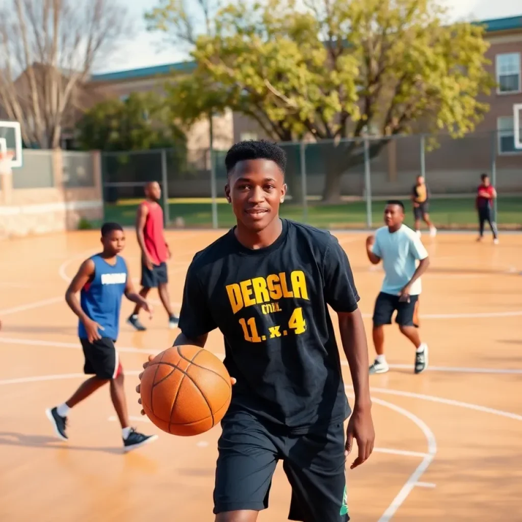 Players practicing on a basketball court in Ferndale