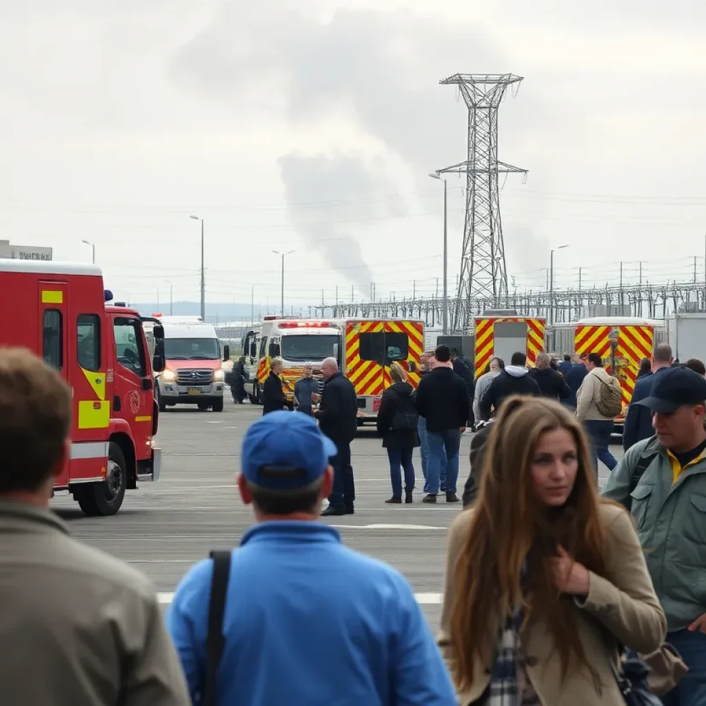 Emergency response at Heathrow Airport following an electrical fire