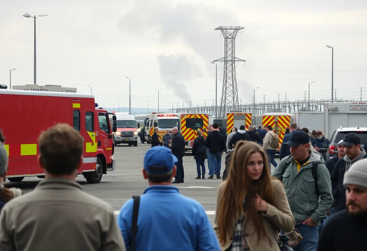 Emergency response at Heathrow Airport following an electrical fire