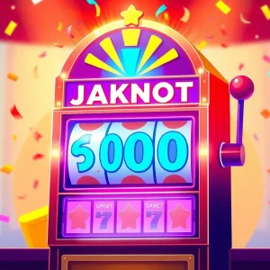 Illustration of a jackpot win in an online casino