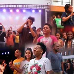 Collage of events in Metro Detroit including hip-hop, family shows, and outdoor adventures.