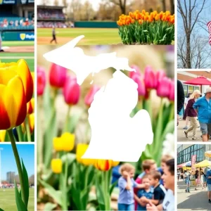 Spring events in Michigan showcasing family fun activities and festivals.