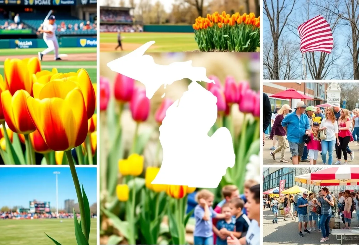 Spring events in Michigan showcasing family fun activities and festivals.