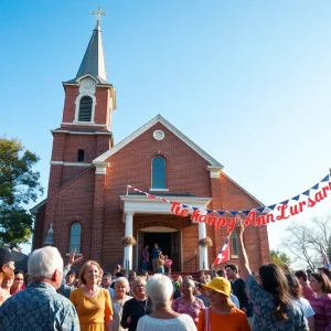 New Bethel Baptist Church during celebration