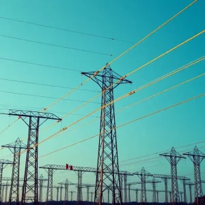 View of the power grid signs depicting Ontario and U.S. electricity exports.