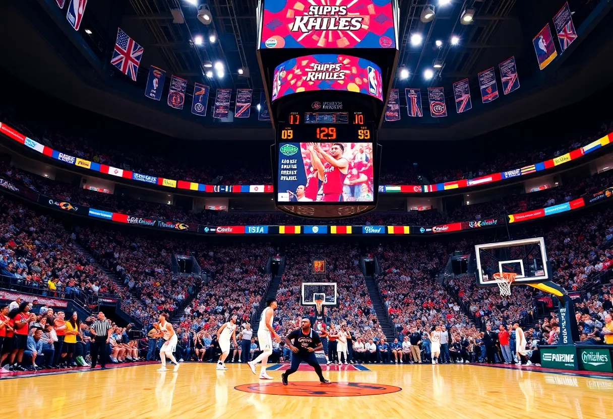 Detroit Pistons celebrating their victory against the Brooklyn Nets in an NBA game.