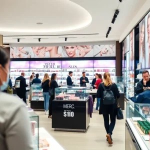 Interior of Ulta Beauty store filled with beauty products