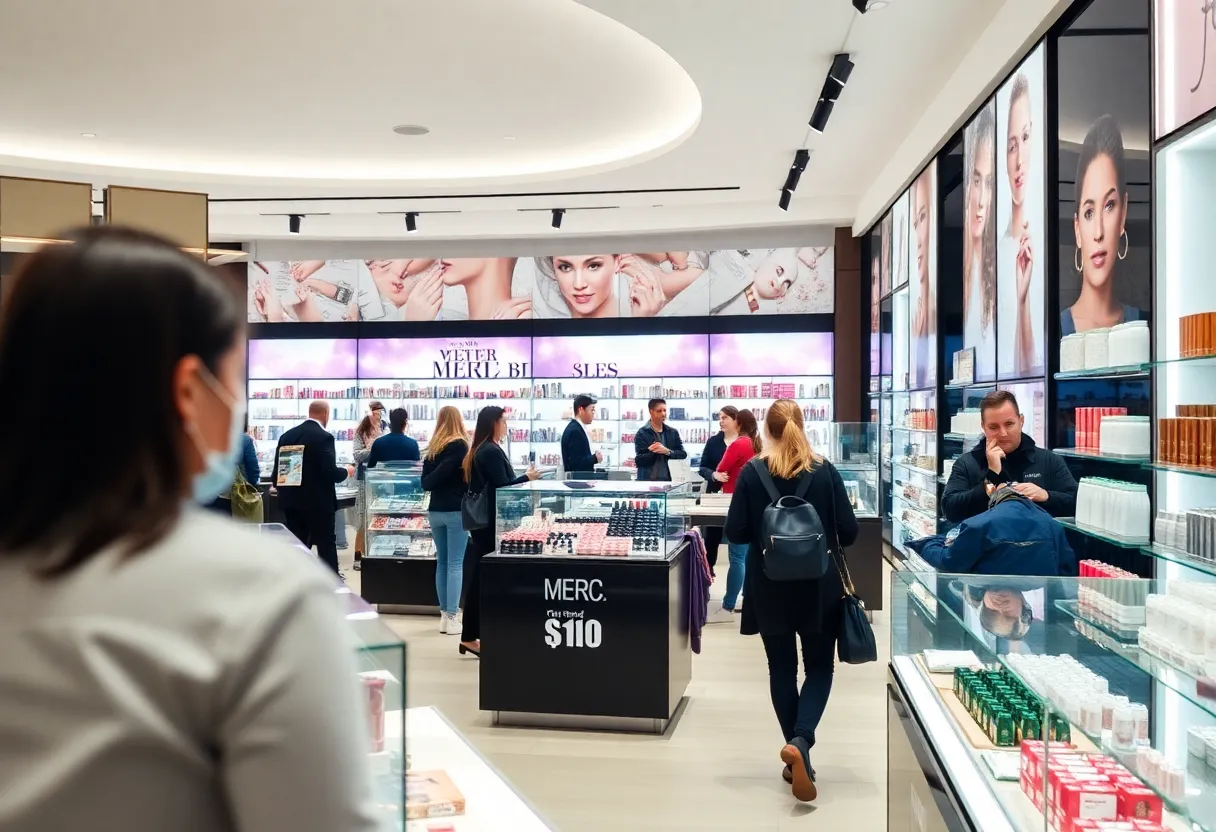 Interior of Ulta Beauty store filled with beauty products