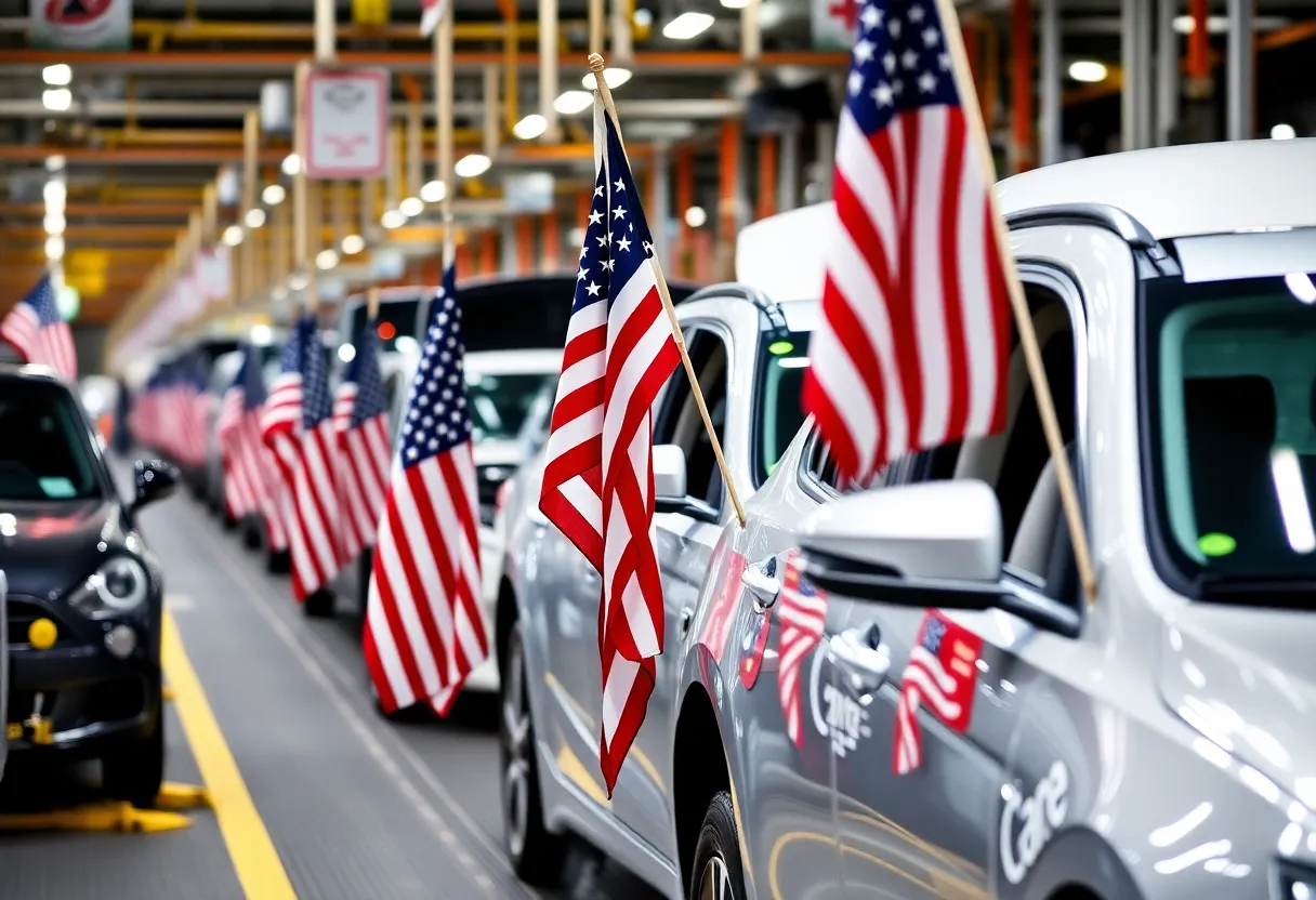 Image illustrating U.S. automakers benefiting from tariff exemptions