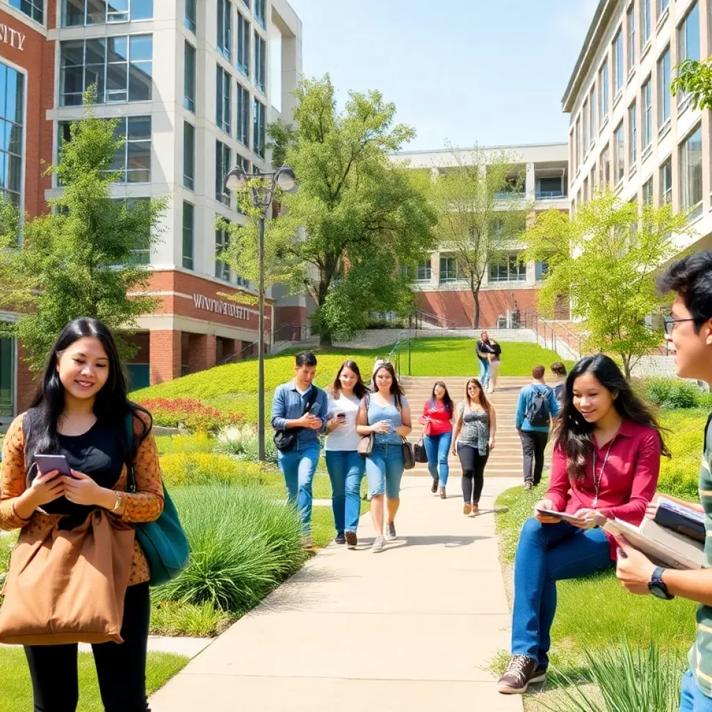 Students at Wayne State University